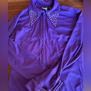 Women’s purple western show shirt